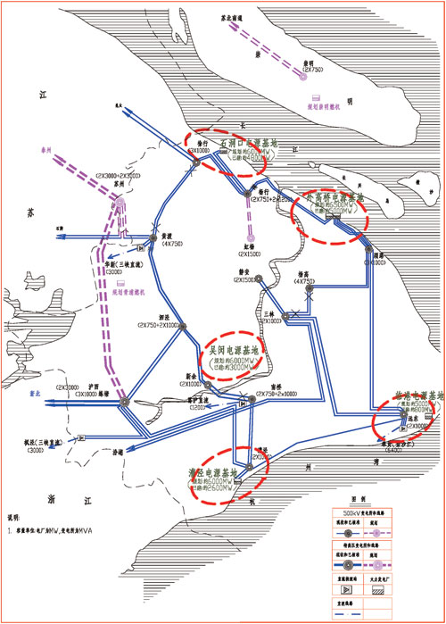 2015年上海電網和電源規(guī)劃圖